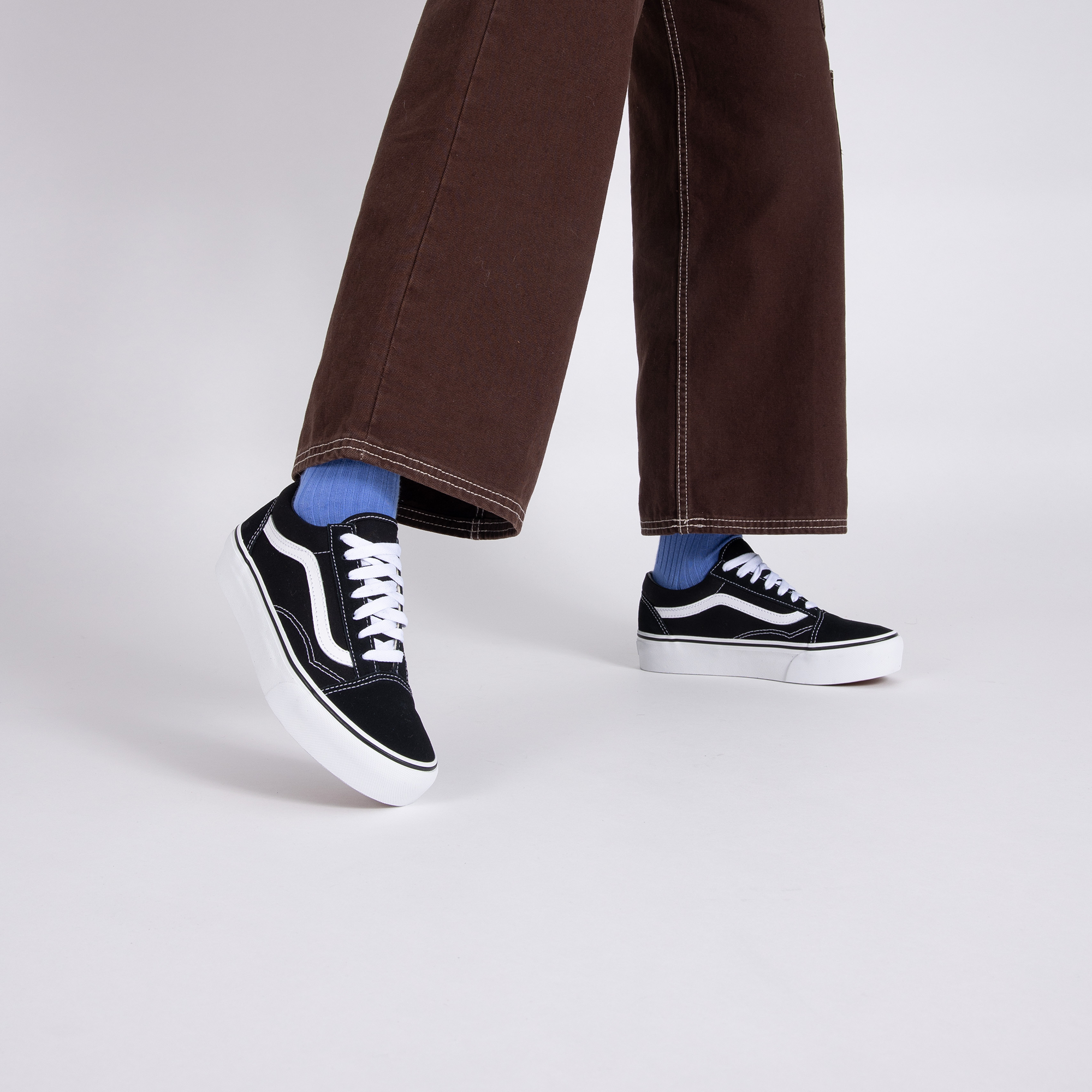 vans old skool platform navy