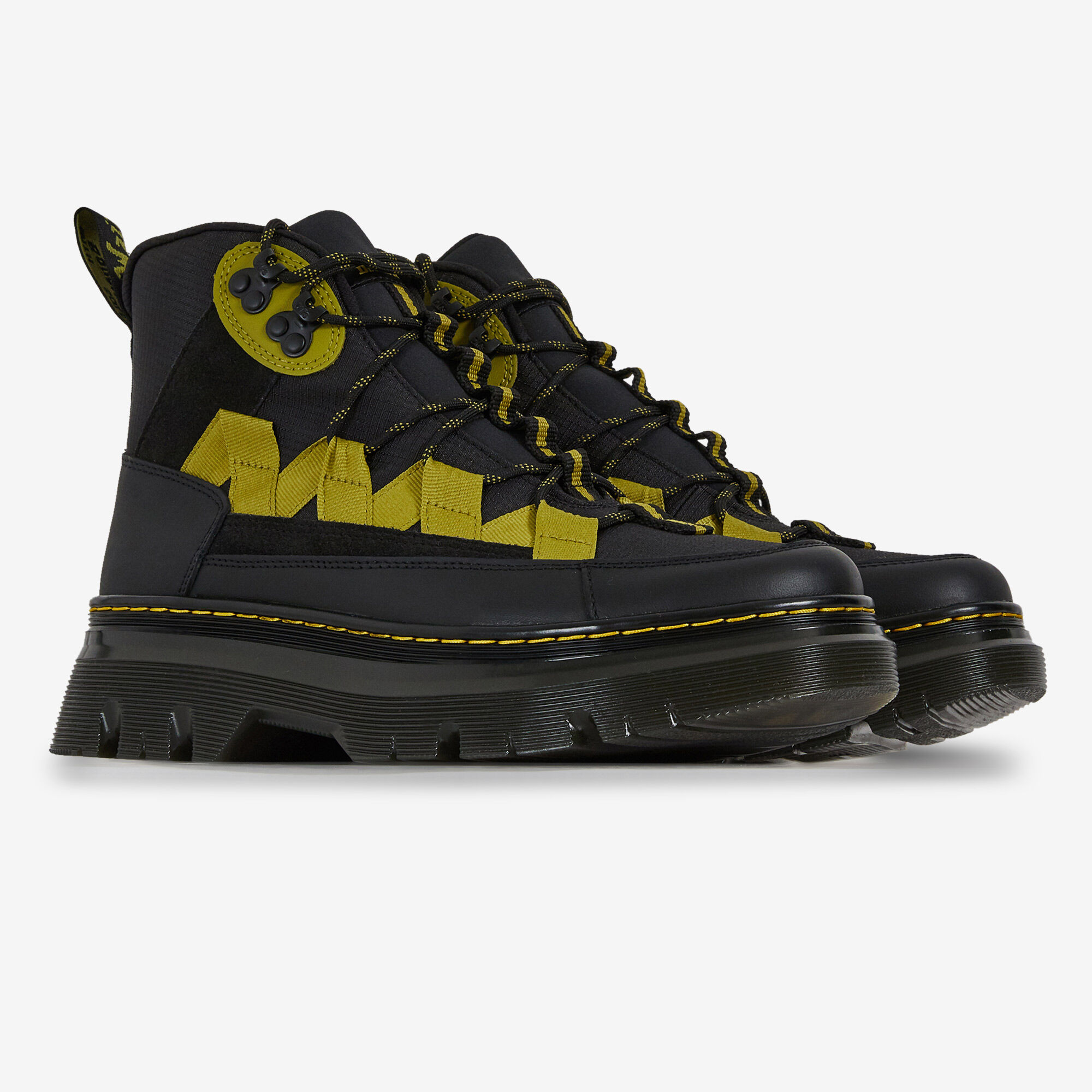 DR MARTENS BOURY BLACK YELLOW SNEAKERS MEN Courir