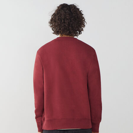 NIKE SWEAT CREW CLUB BURGUNDY/WHITE MEN