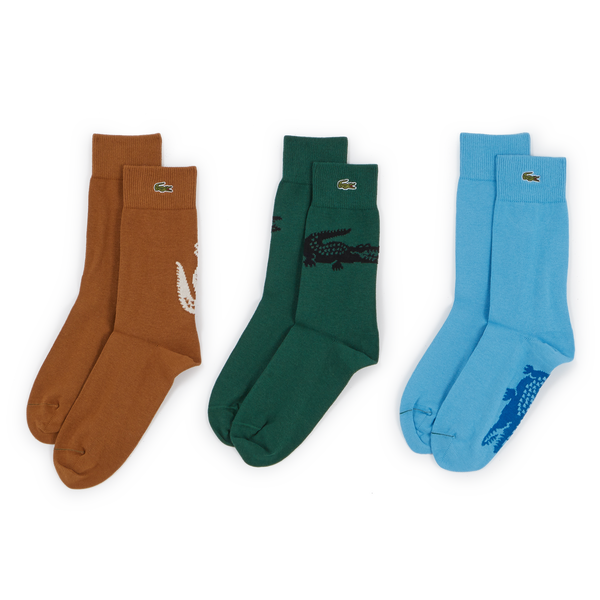 Lacoste - Lot de 3 chaussettes de sport - Homme - Multicolore Multicolore -  Cdiscount Prêt-à-Porter
