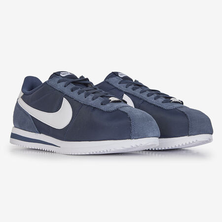 NIKE CORTEZ NYLON MARINE/BLANC HOMME