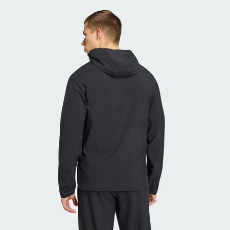 ADIDAS PERFORMANCE Coupe-vent &agrave; zip sur toute la longueur Real Madrid Travel Black HOMME