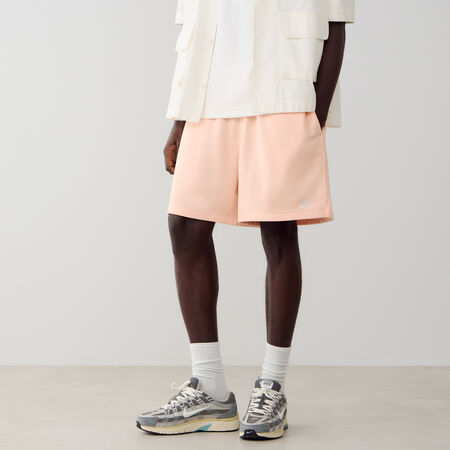 SHORT CLUB FLEECE FLOW : ROSE/BLANC