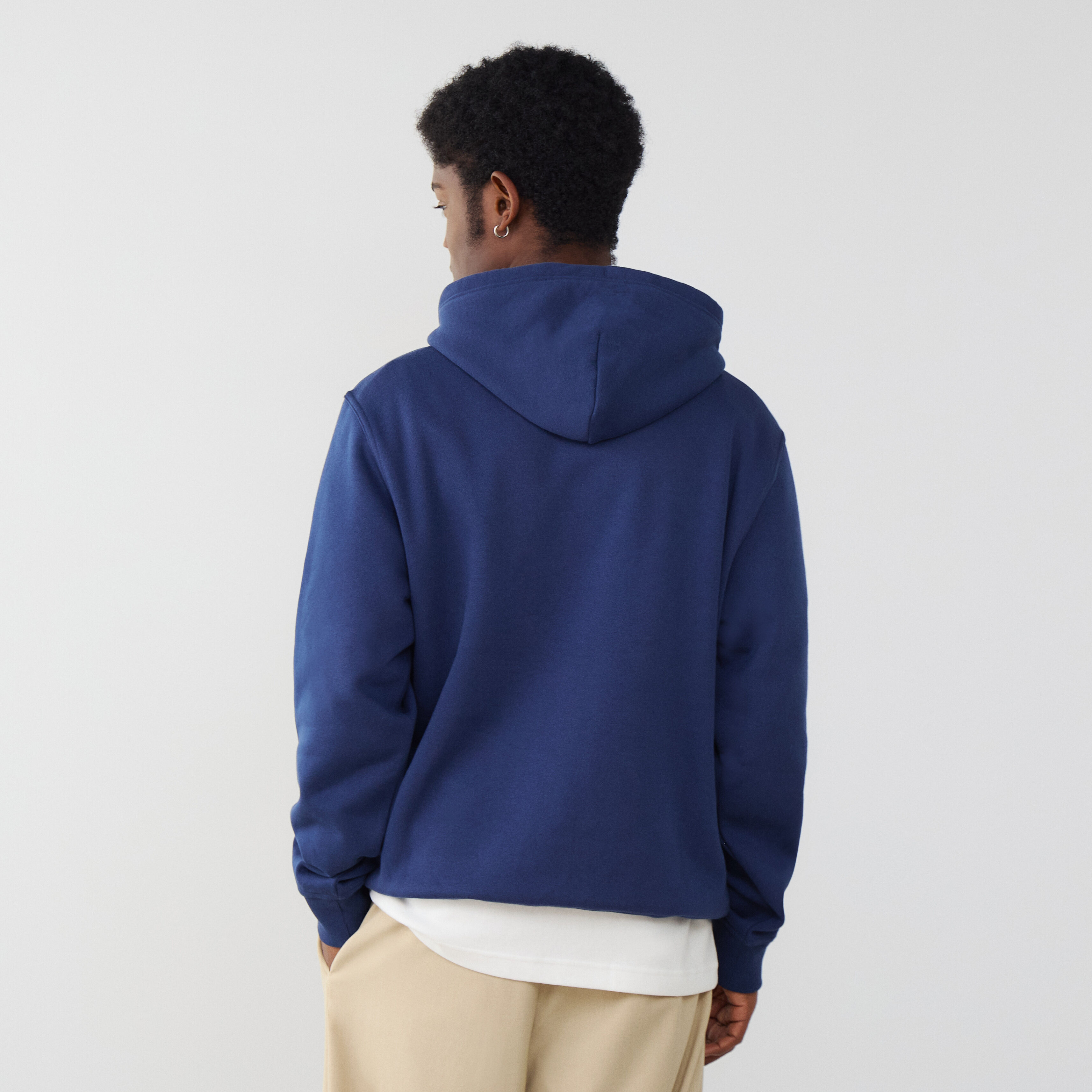 CHAMPION HOODIE EMBROIDERED LOGO NAVY BLUE SWEATSHIRTS MEN Courir