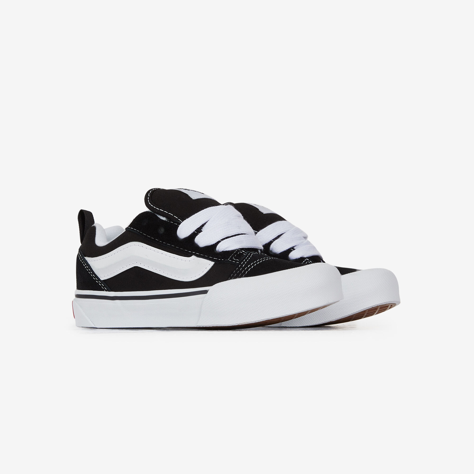 VANS KNU SKOOL SNEAKERS ENFANT NOIR BLANC LACETS Courir