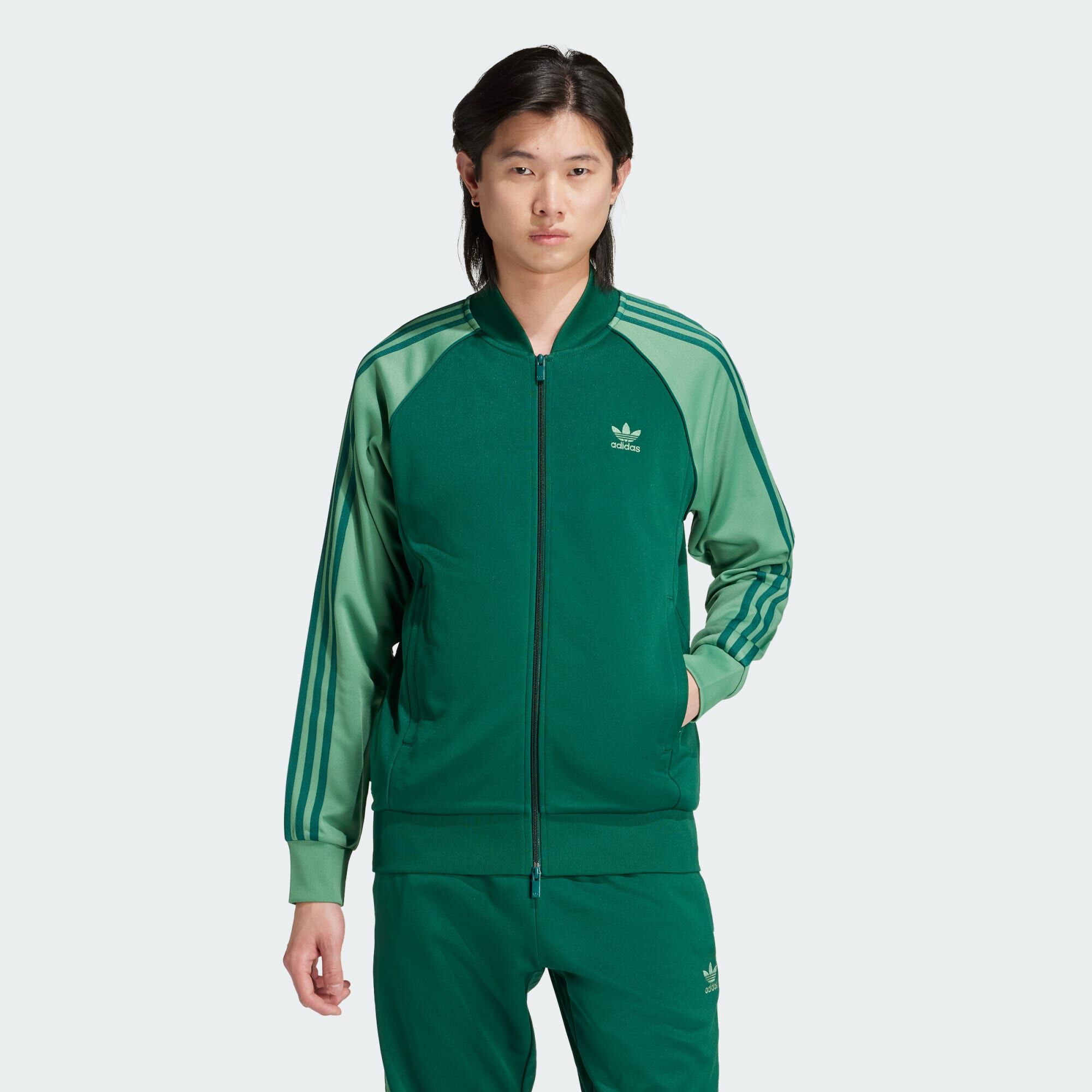 ADIDAS ORIGINALS Adicolor Classics SST Track Jacket Collegiate Green Preloved Green TRACKSUIT MEN Courir
