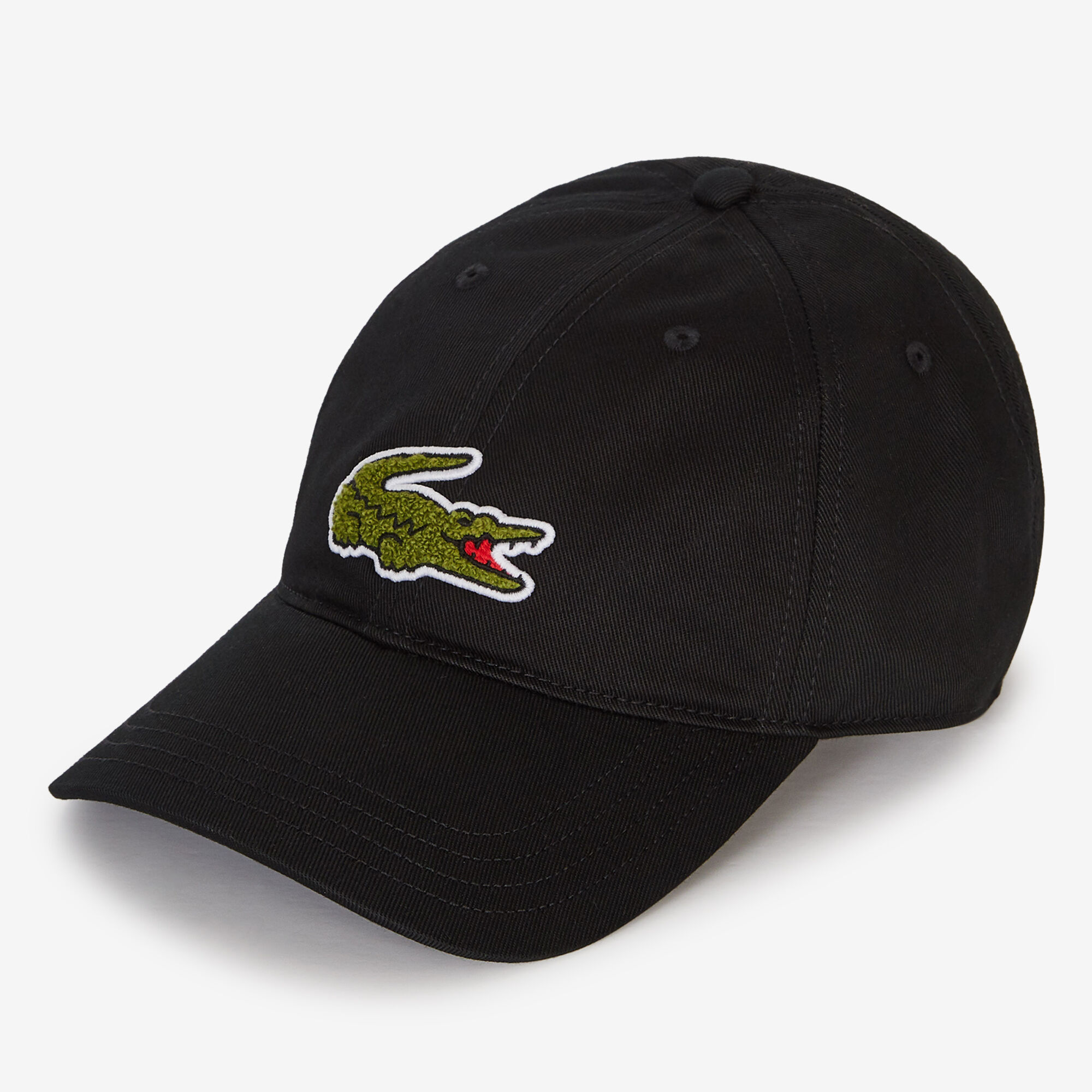 lacoste casquette centered logo signature black men