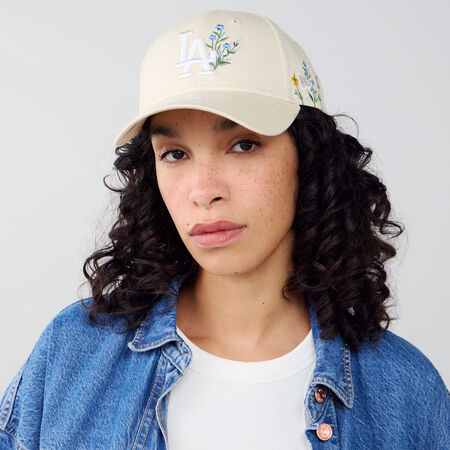 NEW ERA 9FORTY WOMEN LA FLORAL EMBROIDERY BEIGE/BLANC FEMME