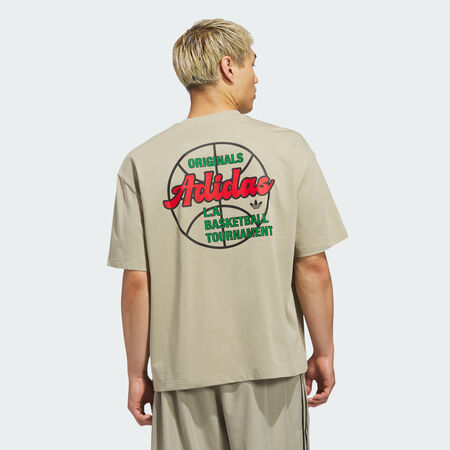 ADIDAS ORIGINALS Originals Basketball Tournament Tee Wonder Cargo UNISEX