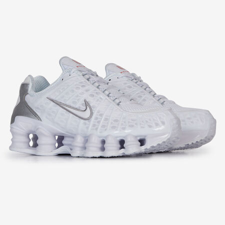 NIKE shox SHOX TL BLANC/ARGENT FEMME