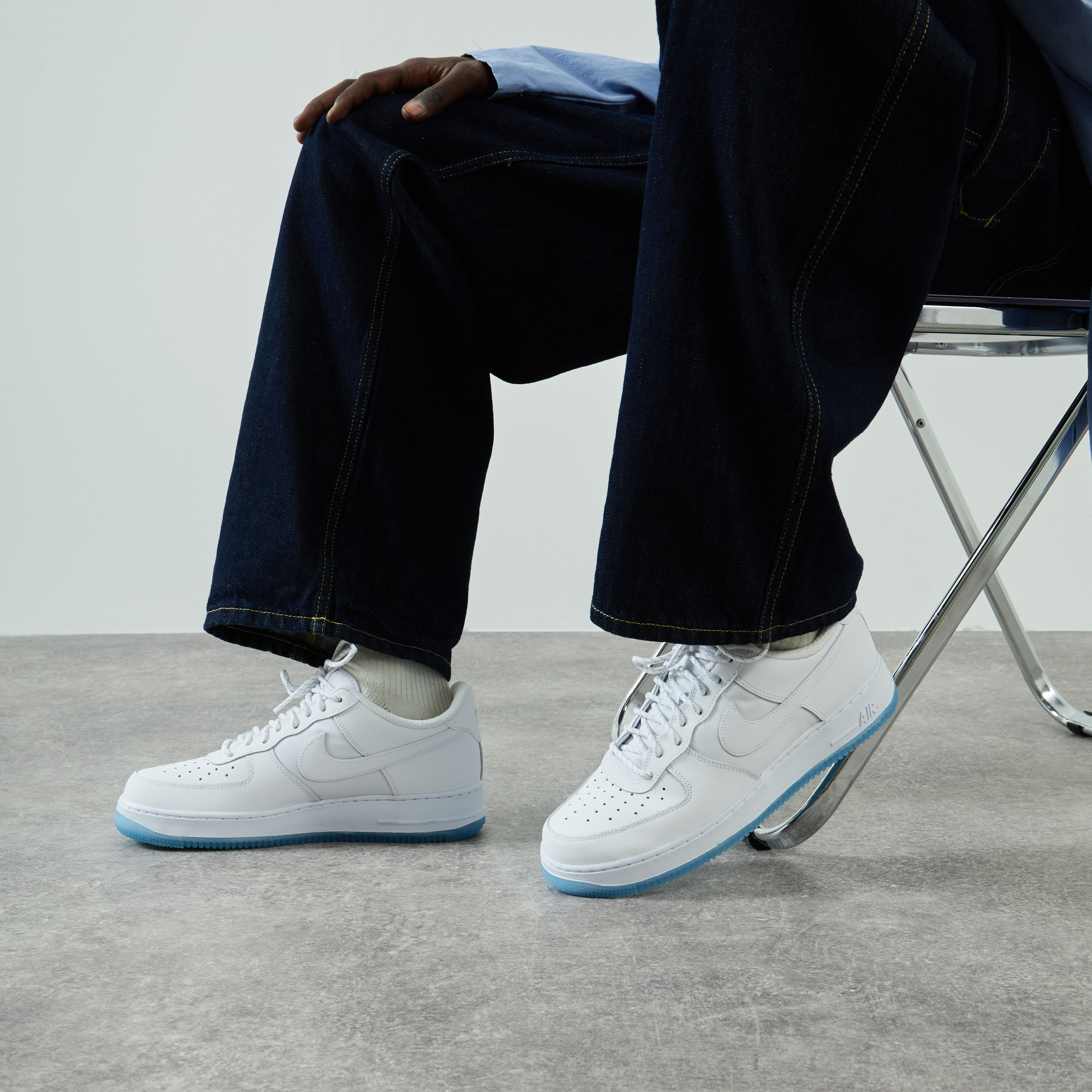 Air force one best sale blanche homme courir