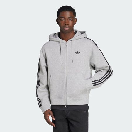 Sweat-shirt à capuche oversize adidas Adicolor Spacer : Medium Grey Heather