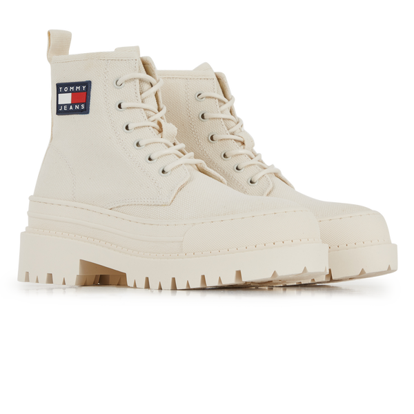 TOMMY JEANS FOXING BOOT BEIGE BEIGE SNEAKERS WOMEN Courir