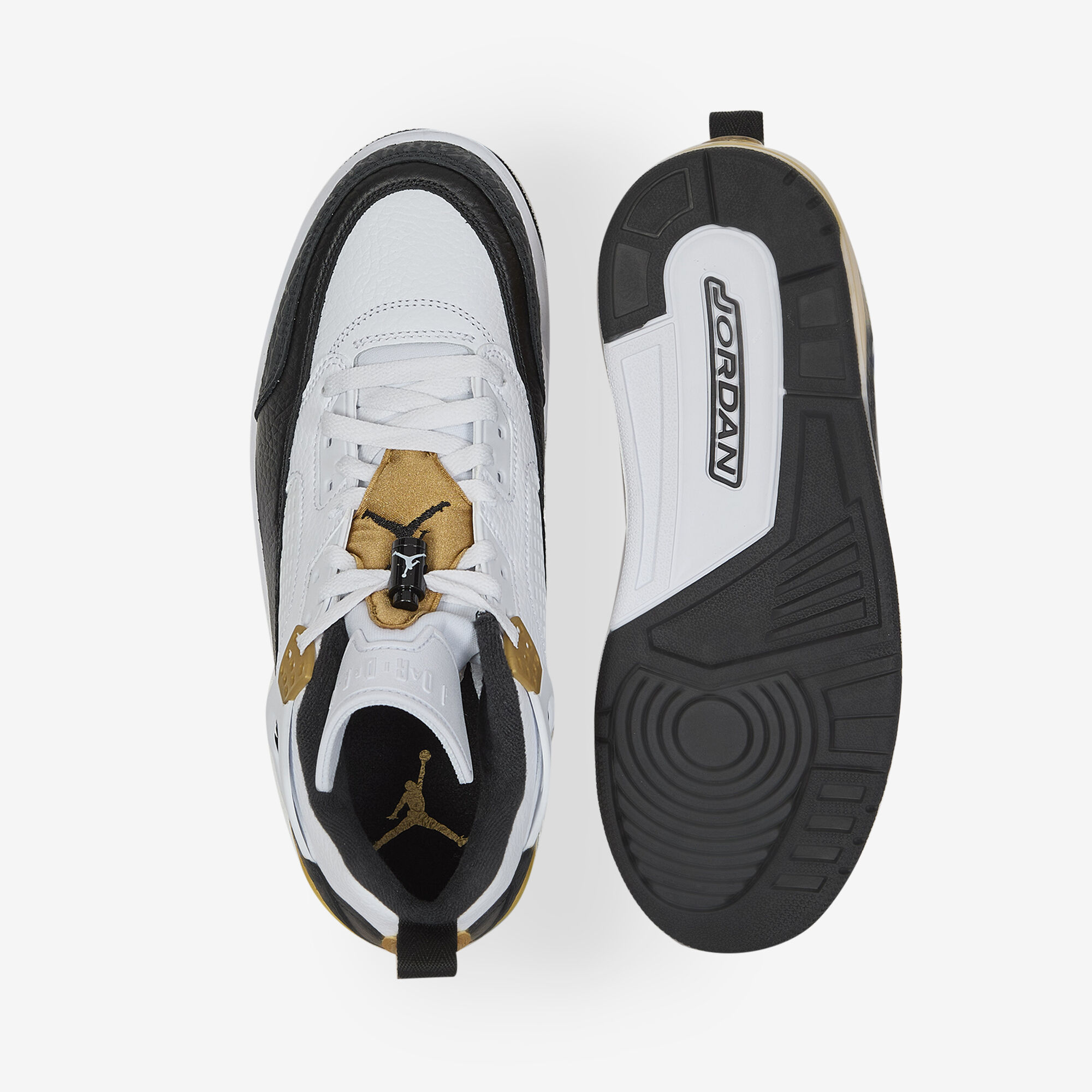 JORDAN JORDAN SPIZIKE LOW SNEAKERS HOMME BLANC/OR LACETS