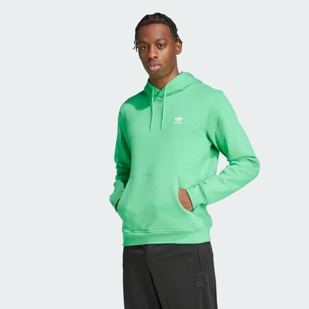 ADIDAS ORIGINALS HOODIE ESSENTIAL TREFOIL VERT/BLANC HOMME