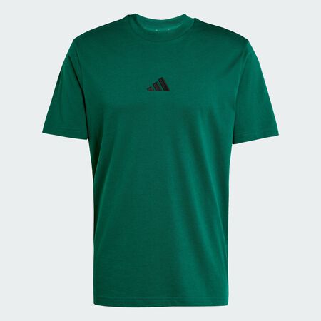 Essentials Small Logo Single Jersey Tee : Collegiate Green / Black