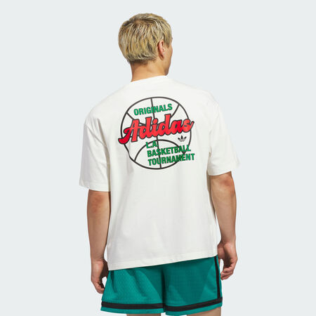 ADIDAS ORIGINALS Originals Basketball Tournament Tee Off White UNISEX