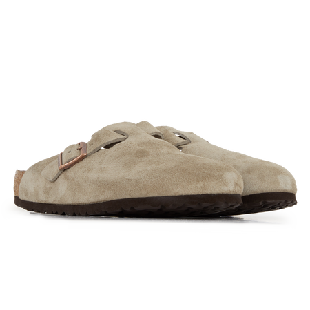 BIRKENSTOCK boston BOSTON SUEDE TAUPE TAUPE HOMME