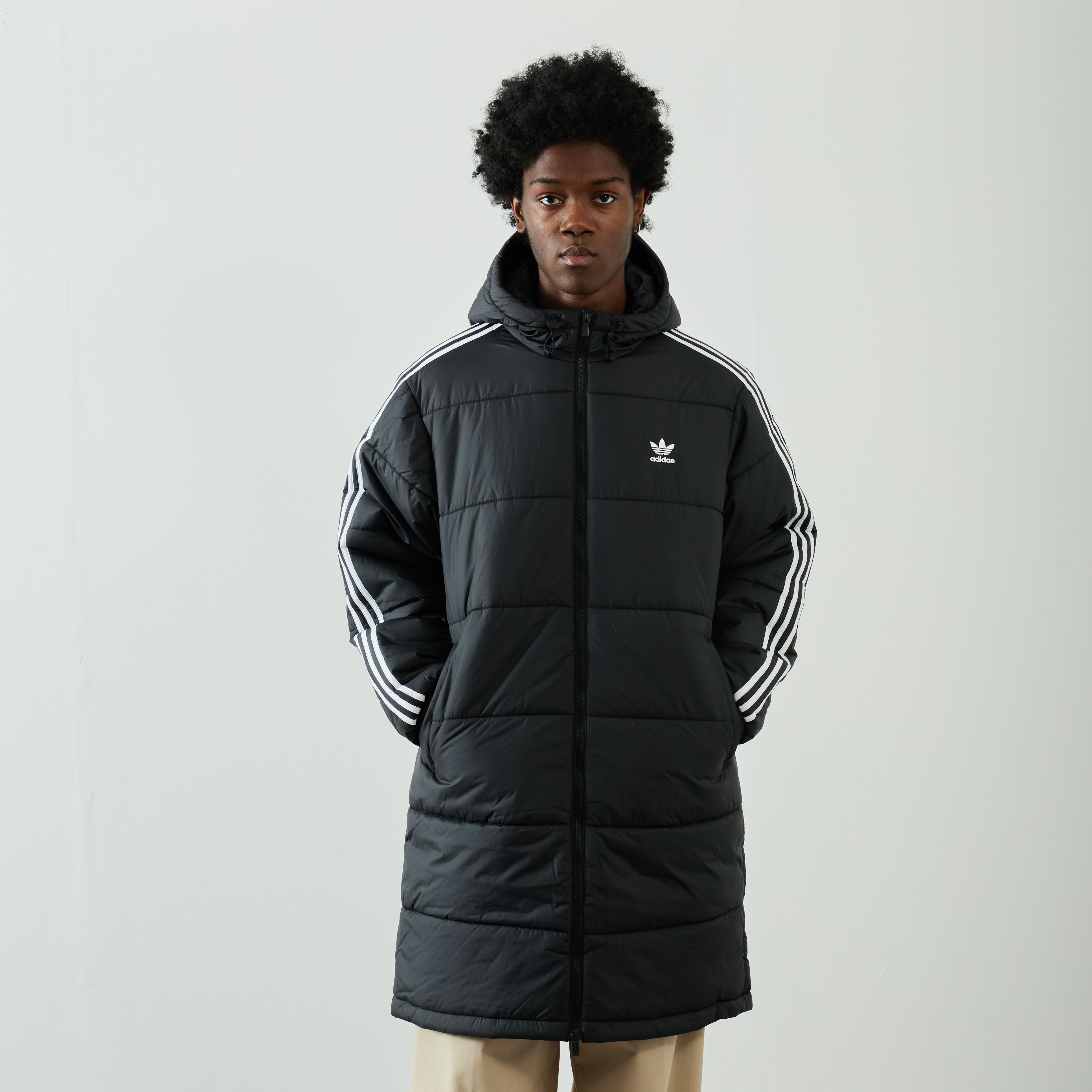 Veste adidas homme top noir et blanc