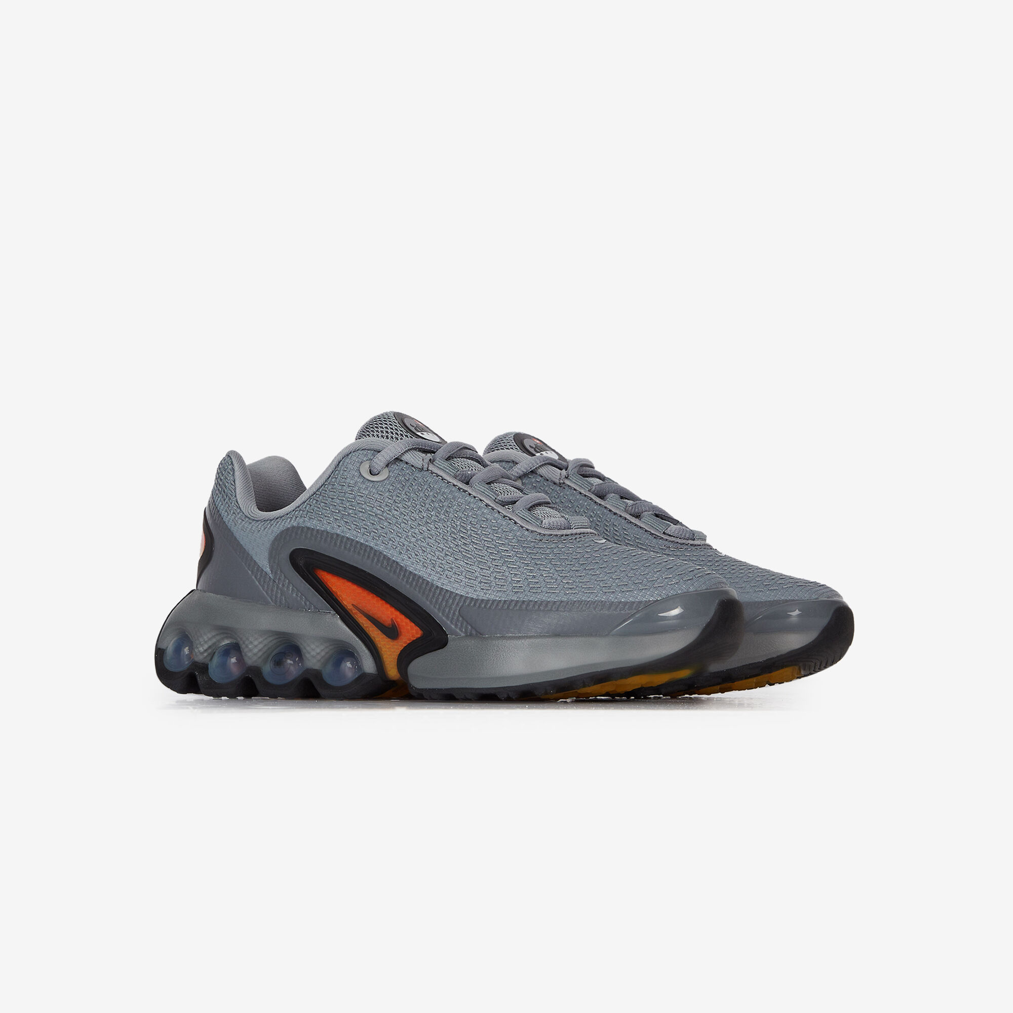 NIKE AIR MAX DN SNEAKERS ENFANT GRIS ORANGE LACETS Courir