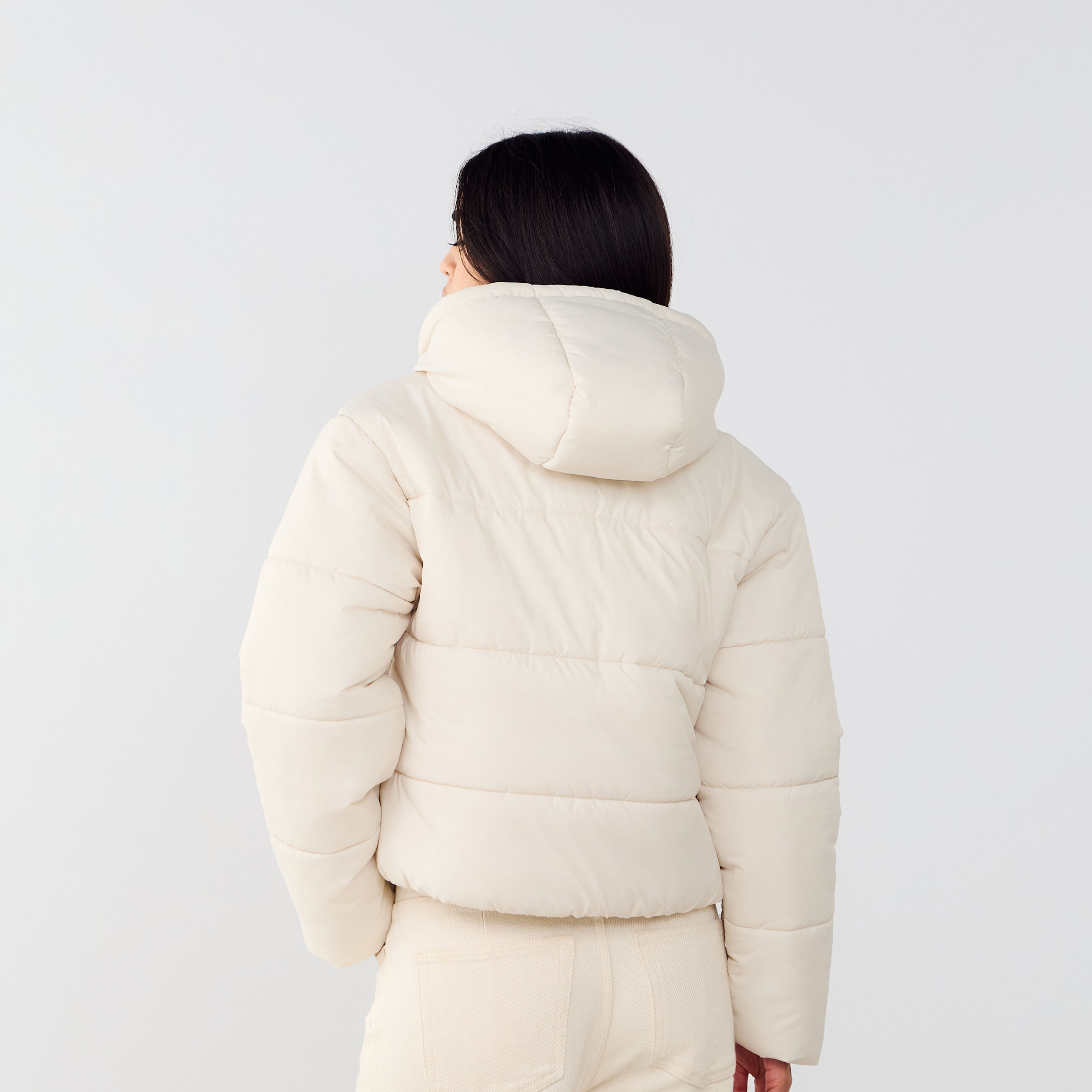 Doudoune Puffer  Beige/noir