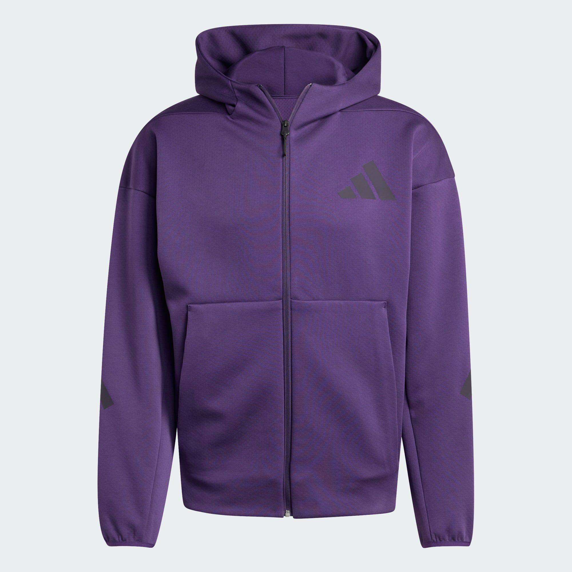 ADIDAS ORIGINALS Z.N.E. Full-Zip Hooded Track Jacket Aurora Plum