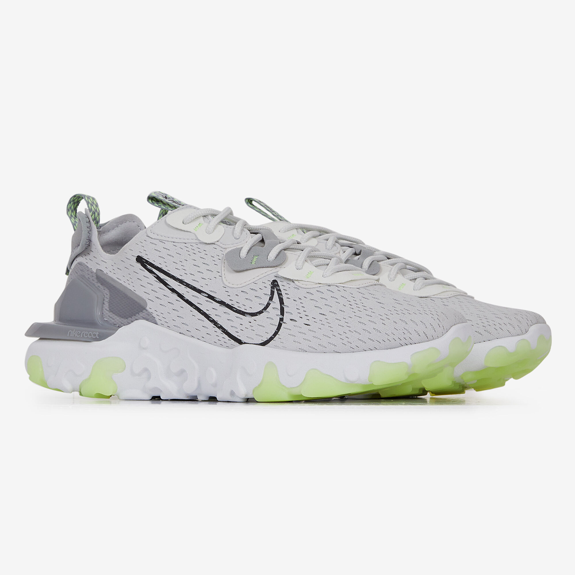 NIKE REACT VISION GREY YELLOW SNEAKERS MEN Courir