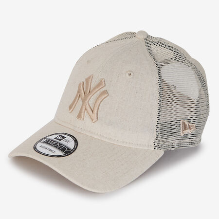 NEW ERA 9TWENTY TRUCKER WOMEN NY LINEN BEIGE WOMEN