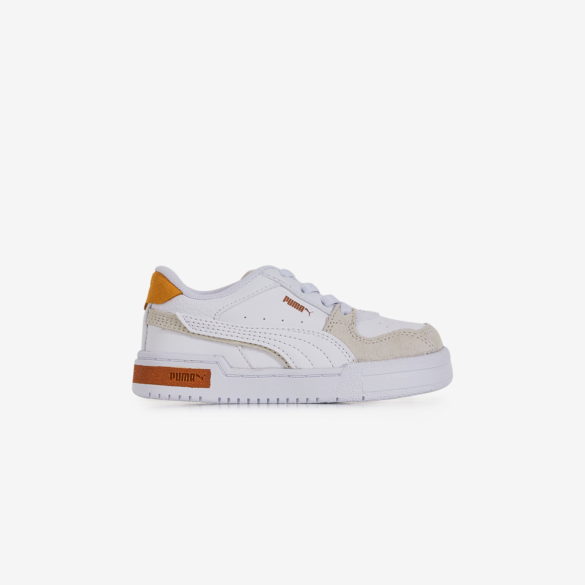 PUMA CA PRO GLITCH BLANC ORANGE SNEAKERS ENFANT Courir