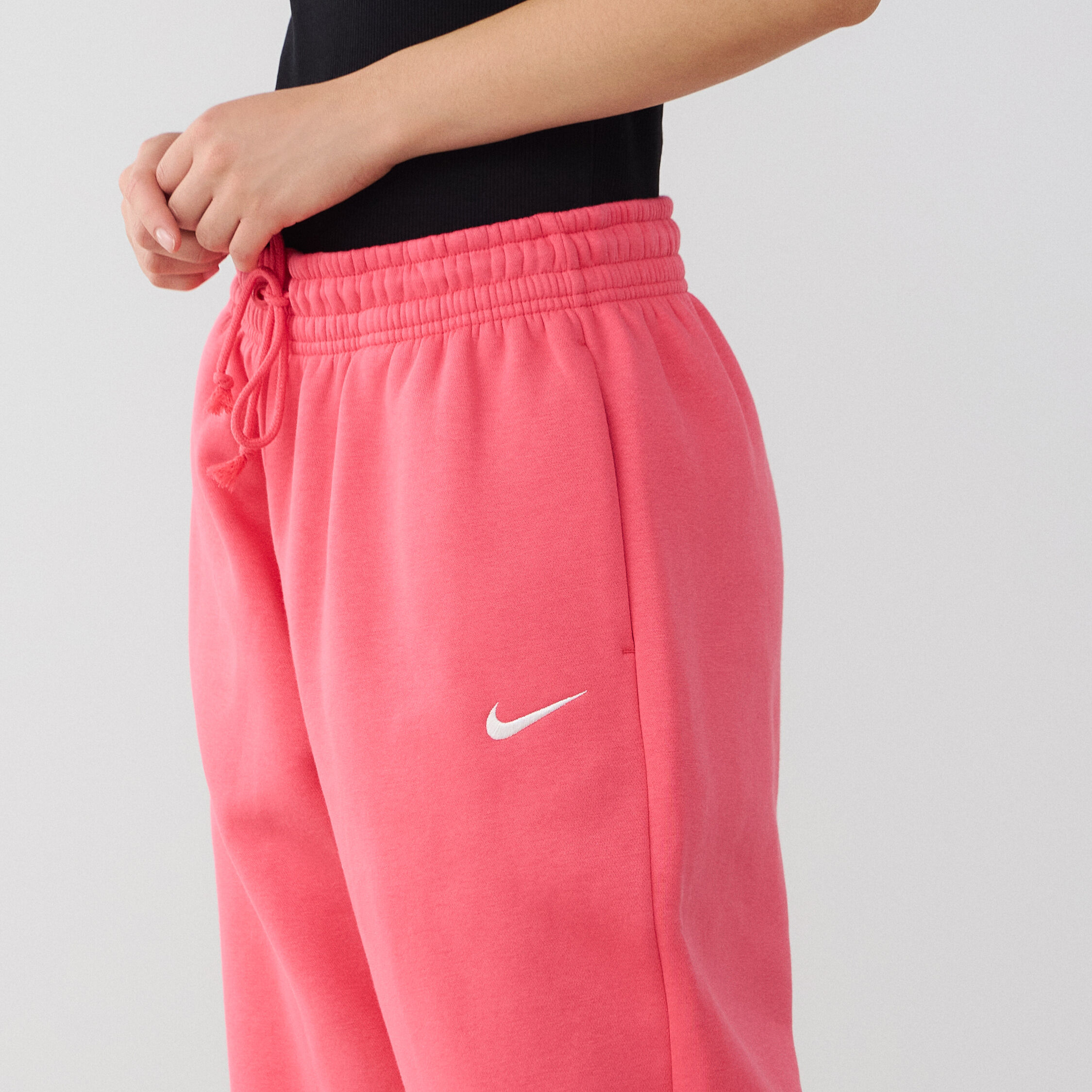 NIKE PANT JOGGER PHOENIX OS PINK WHITE TROUSERS WOMEN Courir