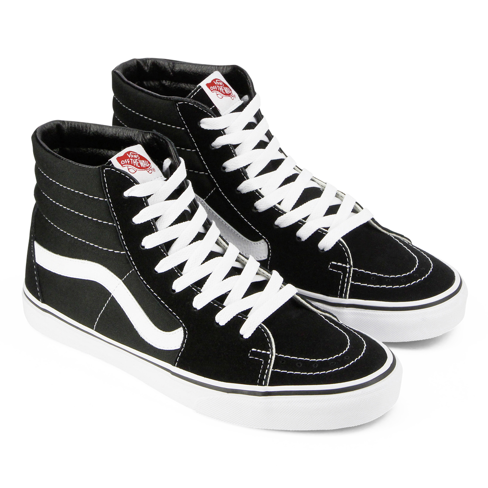 VANS SK8 HI BLACK WHITE SNEAKERS MEN Courir