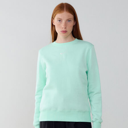 NIKE SWEAT CREW CLUB CENTERED LOGO GREEN WOMEN