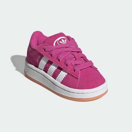 ADIDAS ORIGINALS Campus 00s Comfort Closure Elastic Laces Shoes Kids Semi Lucid Fuchsia / Cloud White / Gum BABIES
