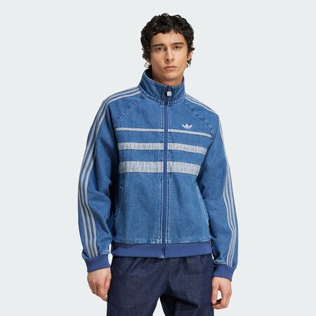 ADIDAS ORIGINALS JACKET FZ THE FIRST BLEU/BLANC HOMME