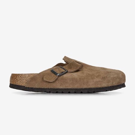 BIRKENSTOCK boston BOSTON SUEDE DARK TEA MARRON FEMME