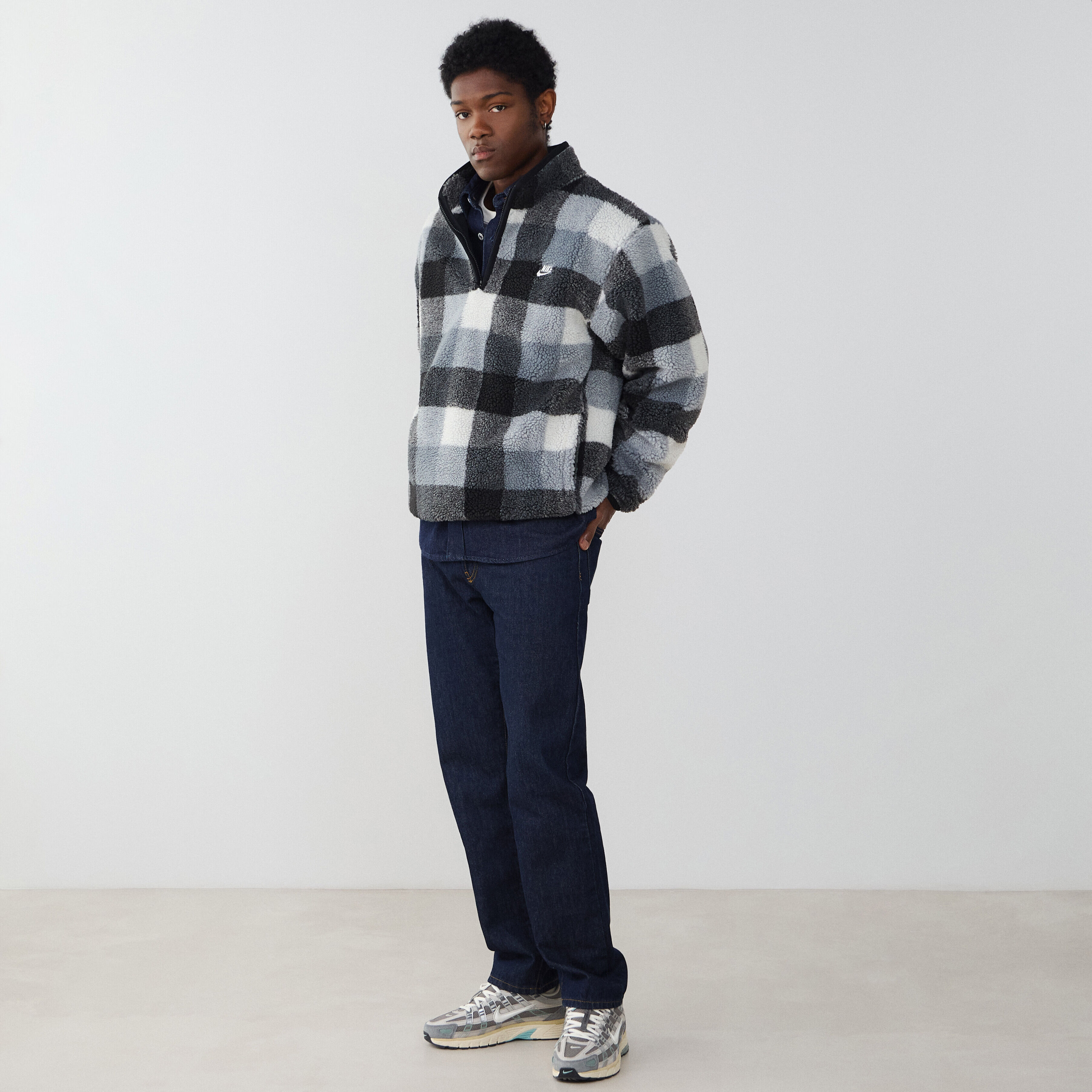 Haut pour 'hiver à demi zip Nike Club pour homme - vue 7