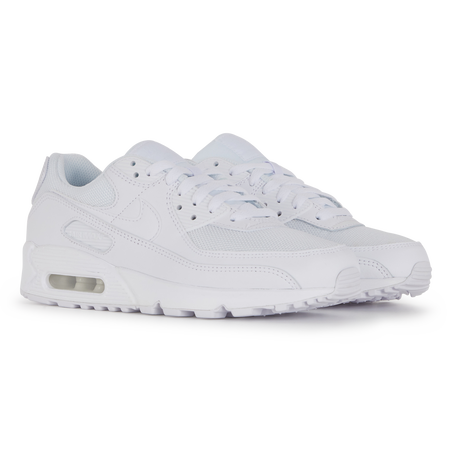 NIKE AIR MAX 90 SNEAKERS HOMME BLANC LACETS Courir
