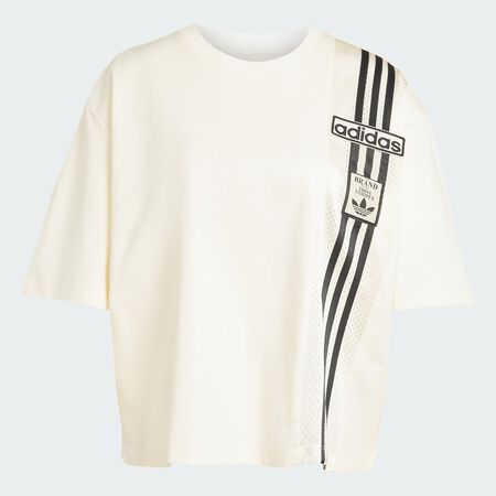 ADIDAS ORIGINALS Adibreak Crop Tee Cream White WOMEN