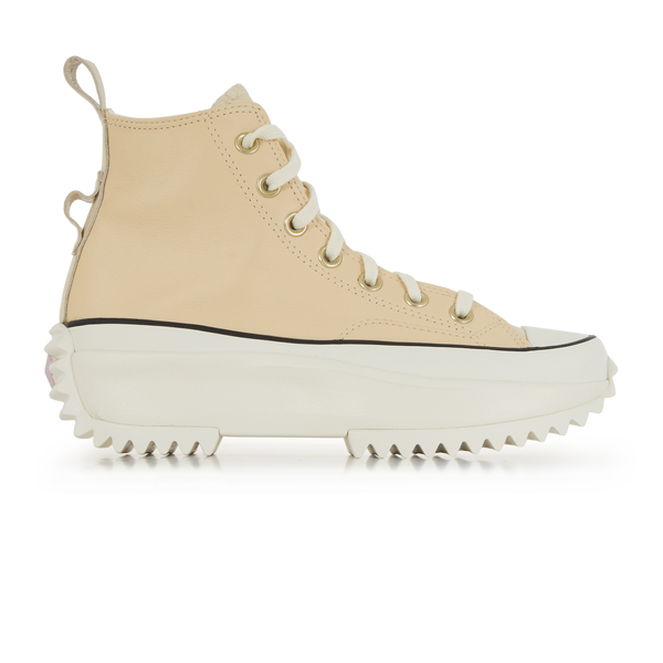 Leather top beige converse