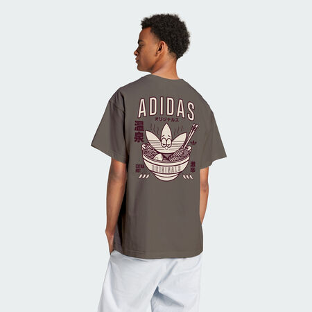 ADIDAS ORIGINALS RAMEN GRAPHIC TEE Earth Strata MEN
