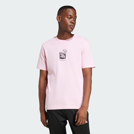 ADIDAS ORIGINALS T-shirt graphique Lounge Drink True Pink HOMME