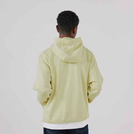 NIKE HOODIE CLUB SMALL LOGO YELLOW/WHITE MEN