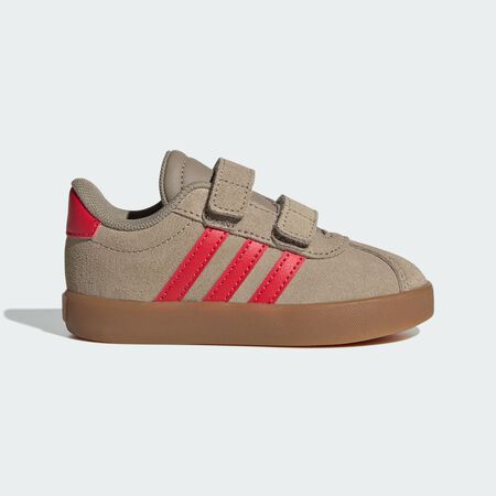 VL Court 3.0 Shoes : Blanch Cargo / Pure Ruby / Gold Metallic