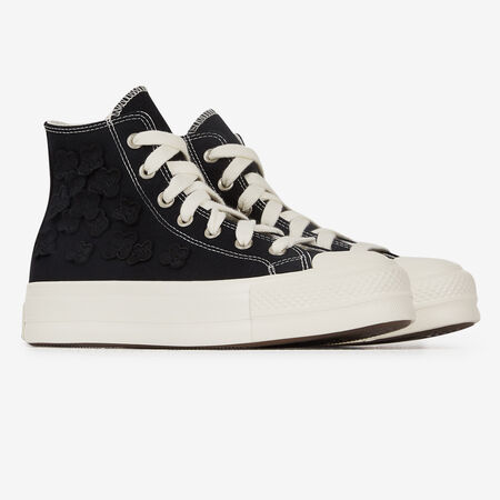 CONVERSE chuck taylor all star CHUCK TAYLOR ALL STAR LIFT HI FLOWER PLA BLACK WOMEN