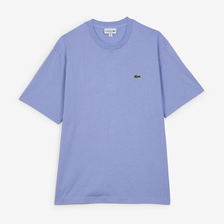 LACOSTE TEE SHIRT CLASSIC SMALL LOGO VIOLET/VERT HOMME