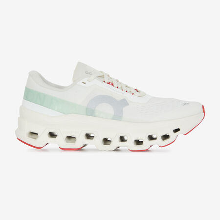 ON RUNNING CLOUDMONSTER BLANC/VERT FEMME