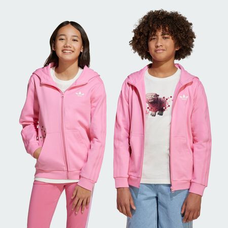 ADIDAS ORIGINALS adidas Originals x Minecraft Graphic Hoodie Bliss Pink JUNIOR