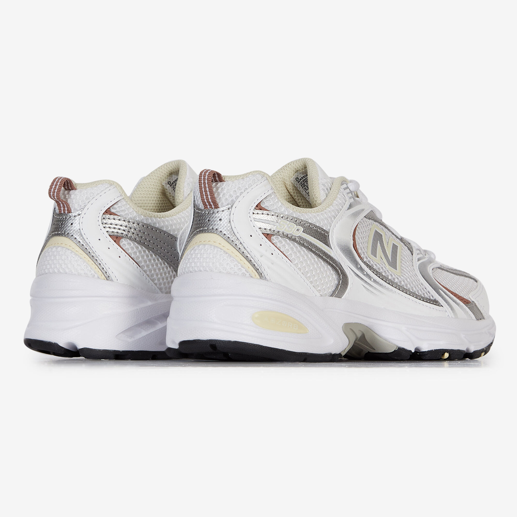 NEW BALANCE 530 BLANC JAUNE SNEAKERS FEMME LACETS Courir
