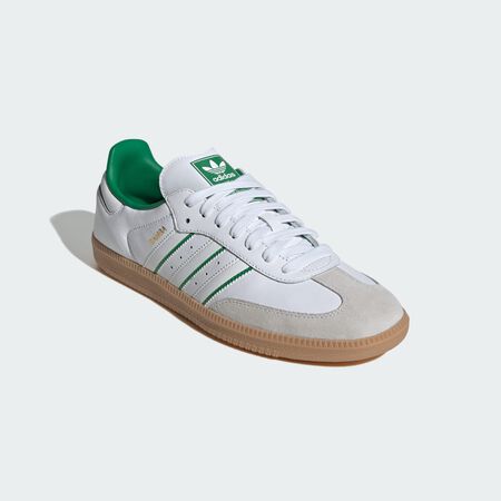 ADIDAS ORIGINALS samba Samba OG Shoes Cloud White / Crystal White / Green UNISEX