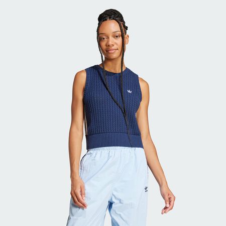 ADIDAS ORIGINALS Adicolor Knitted Vest Night Indigo WOMEN